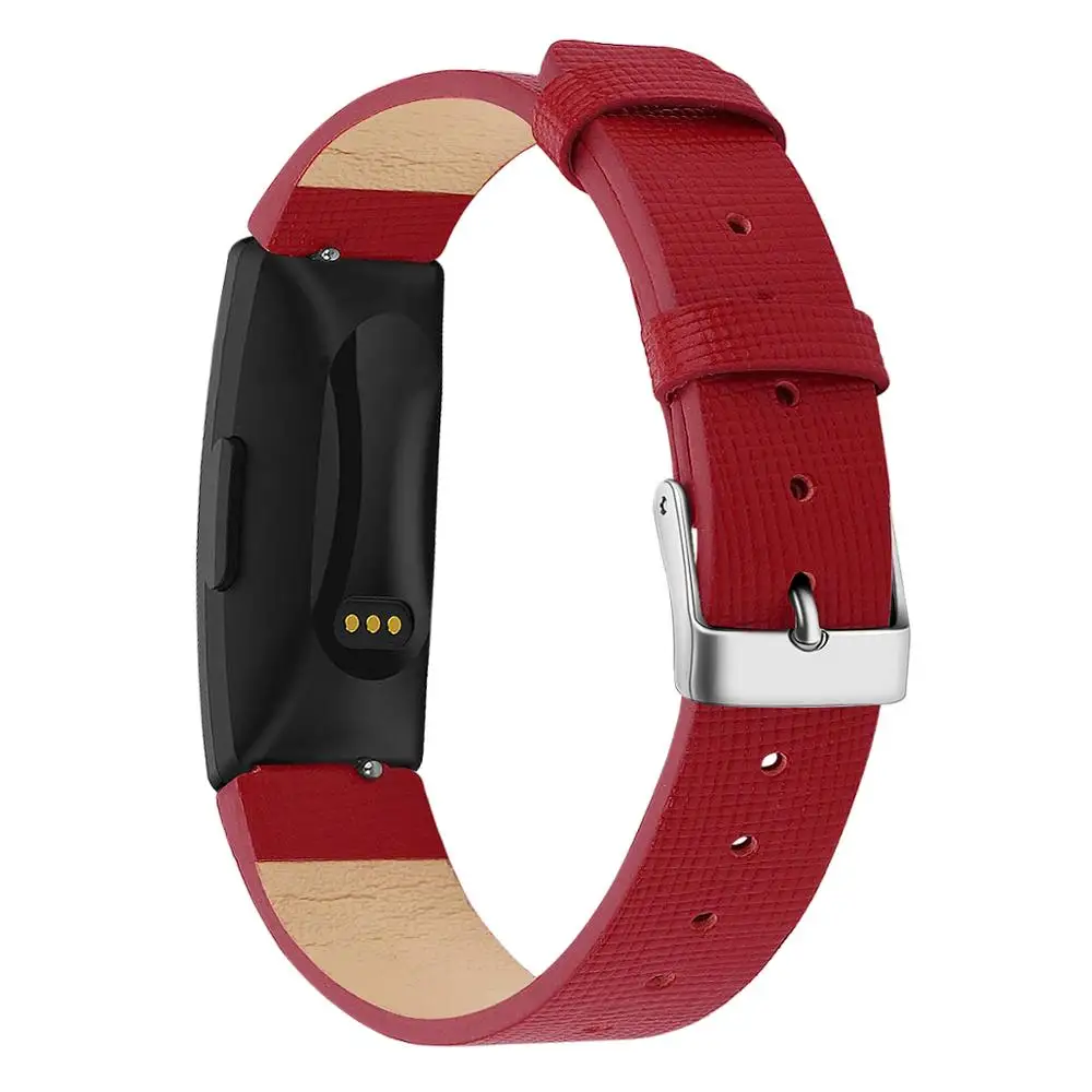 Для Fitbit Inspire/Inspire HR Band для женщин и мужчин кожаный квадратный узор ремешок