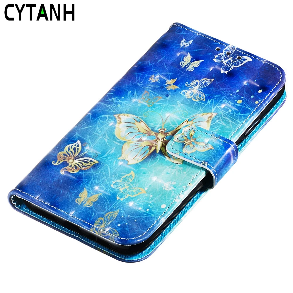 Flip Case For iphone 11 2019 Cover 3D Butterfly Luxury PU Leather Phone Capa 6.1 Coque | Мобильные телефоны и аксессуары