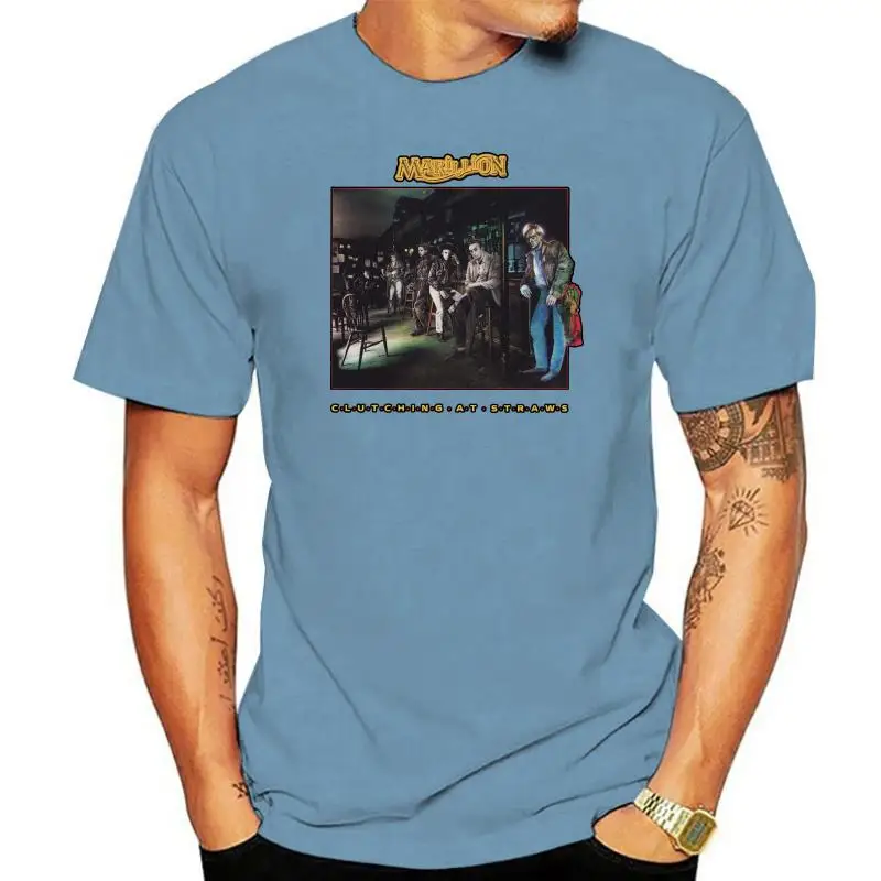 

MARILLION CLUTCHING AT STRAWS BLACK T-SHIRT RARE