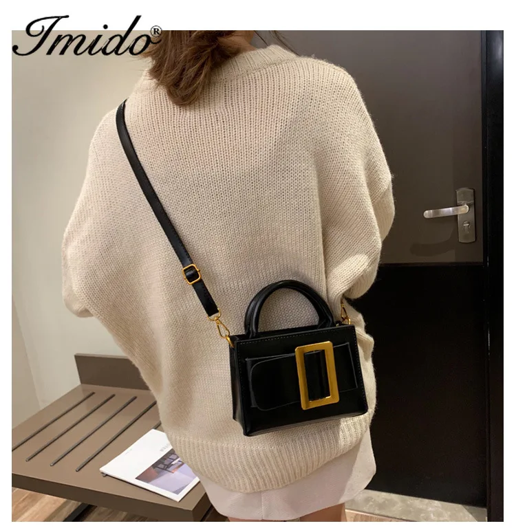 

Design Mini Metal PU Leather Crossbody Bags for Women 2020 Fashion Shoulder Messenger Bag Female Fashion Handbags Totes