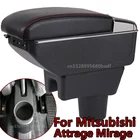 Подлокотник для Mitsubishi Attrage Mirage, вращающийся контейнер для хранения в большом пространстве с подстаканником и пепельницей