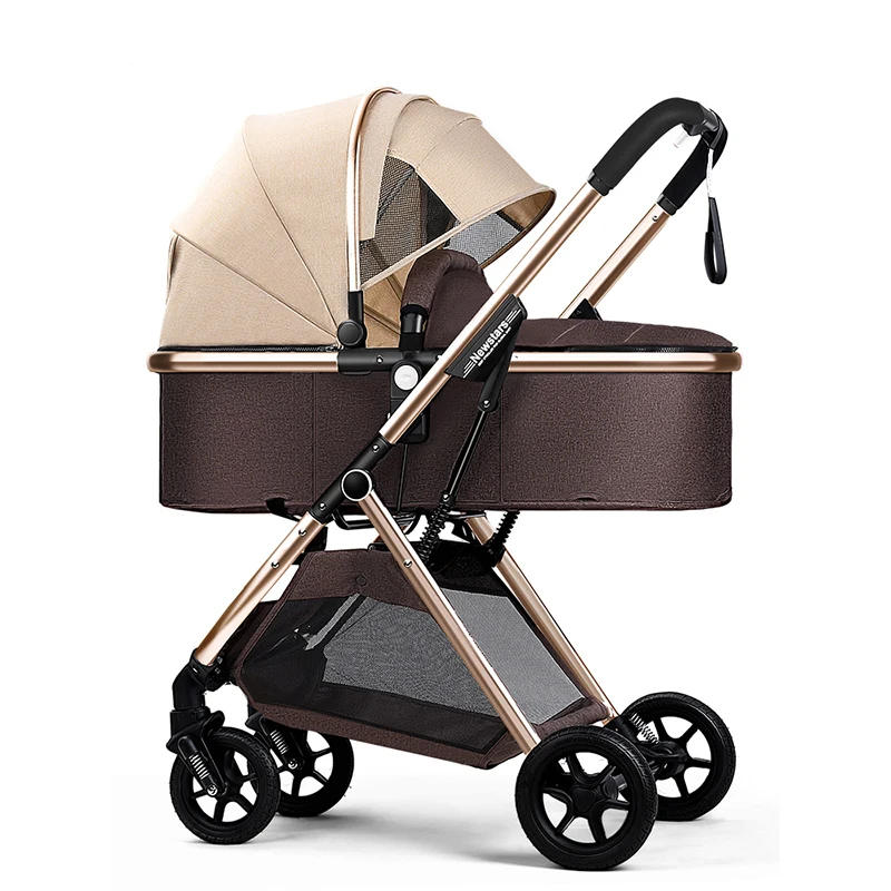 Легкая детская коляска портативная складная может сидеть лежать для
