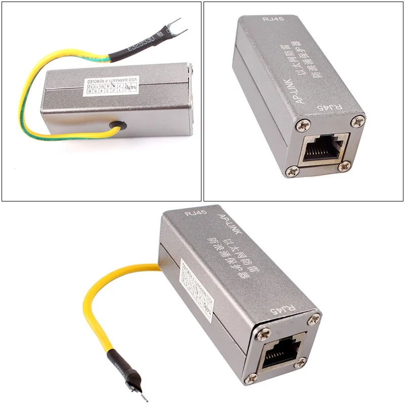 RJ45 адаптер Ethernet сетевое устройство Защита от перенапряжения молниеотвод |