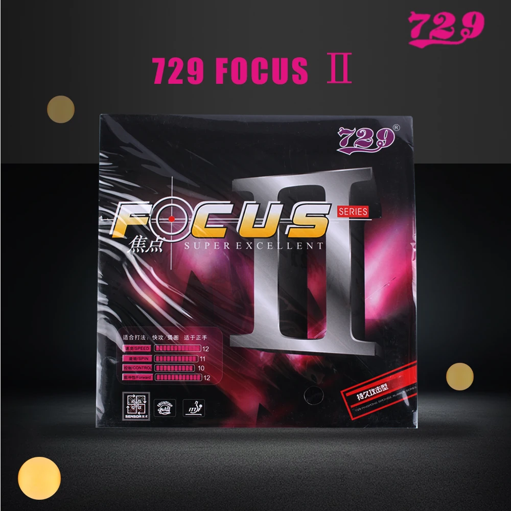 Оригинальная 729 FOCUS II FOCUS2 FOCUS-2 Snipe Pips-in резина для настольного тенниса пинг-понга с