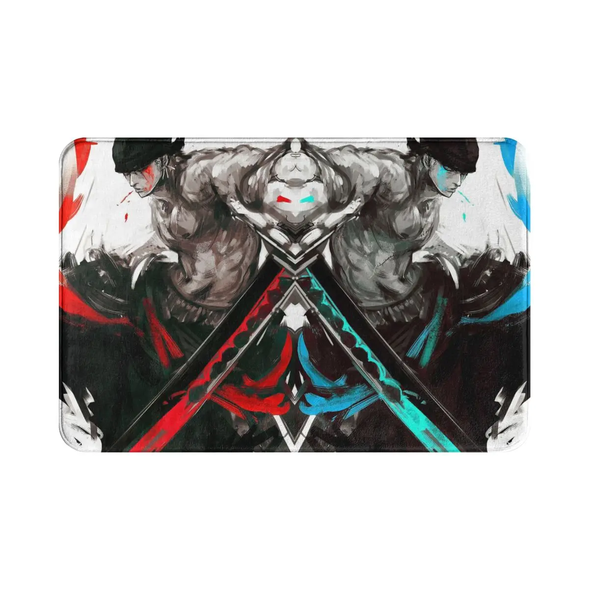 

One Piece Anime Bath Non-Slip Carpet Zoro Living Room Mat Entrance Door Doormat Home Decoration Rug