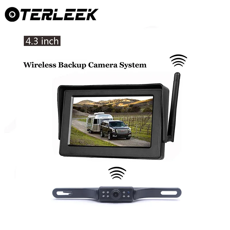 Автомобильная беспроводная камера заднего вида + Автомобильный HD монитор для