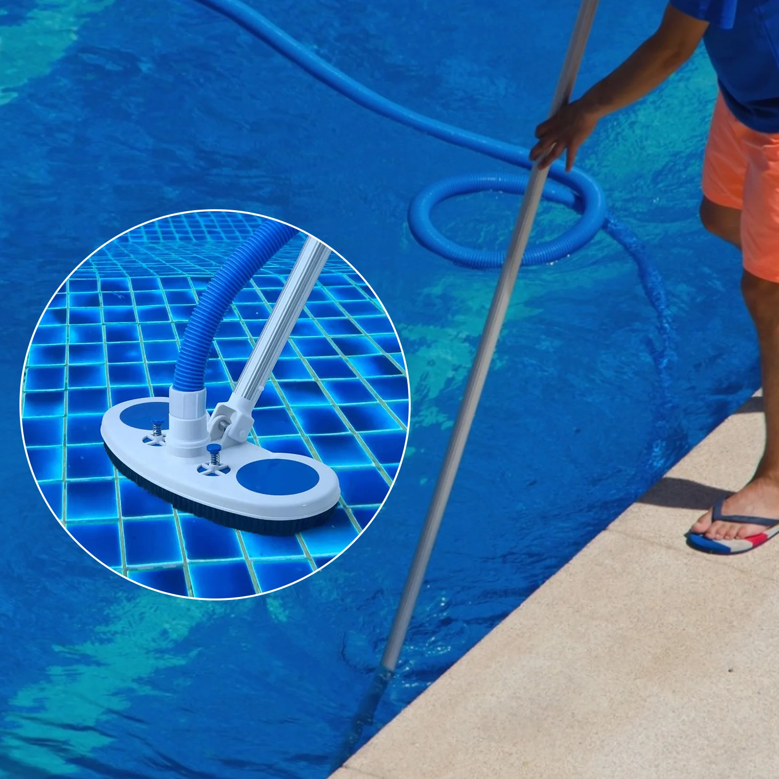 

13 Inch Wide Swimming Pool Spa Vacuum Head For Inground Above Ground Pools Cleaning And Maintenance