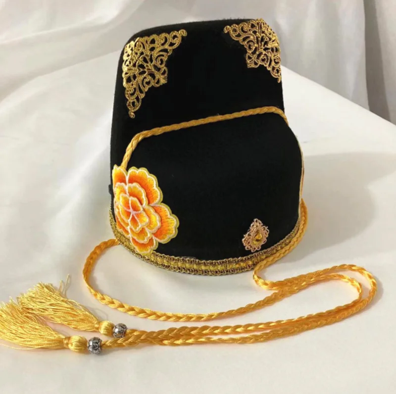 Китайская древняя шапка ханьфу для мужчин династии Мин официальная черная