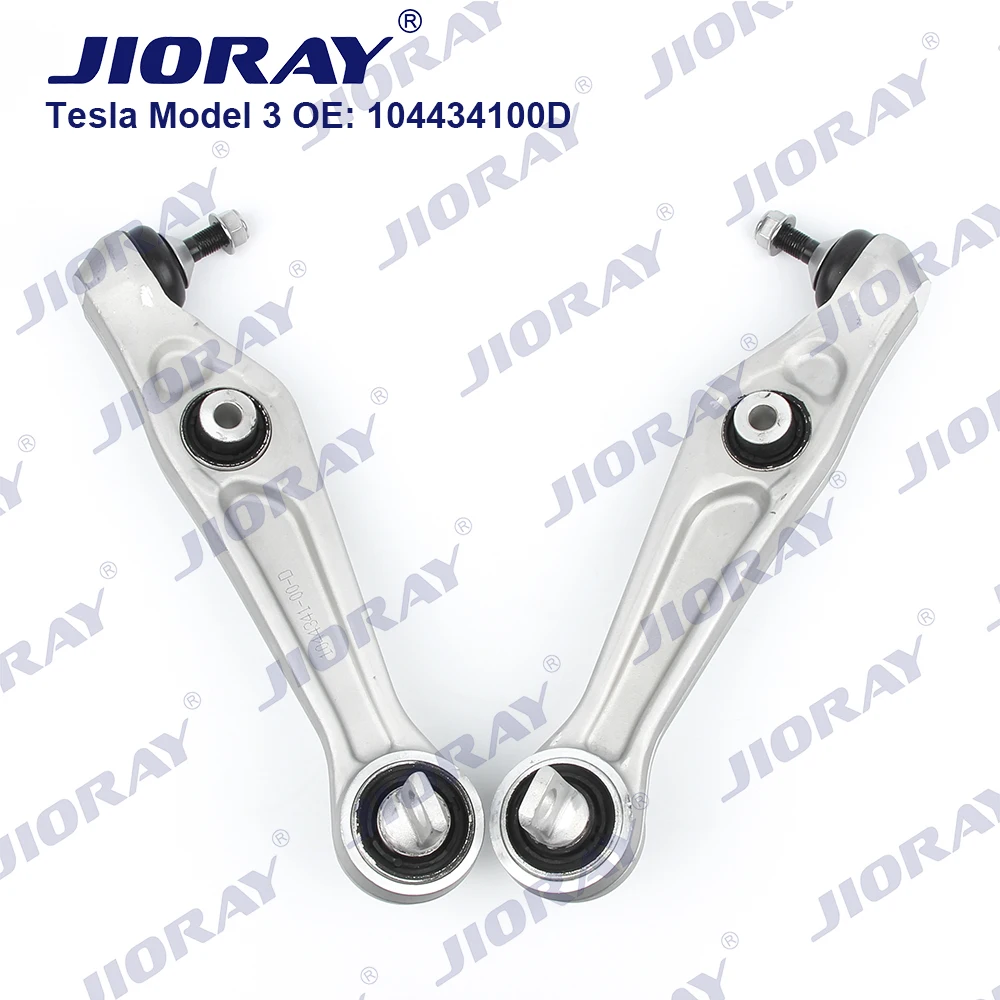 

JIORAY Pair Front Left Right Lower Suspension Control Arm Straight For Tesla Model 3 104434100D 1044341-00-D