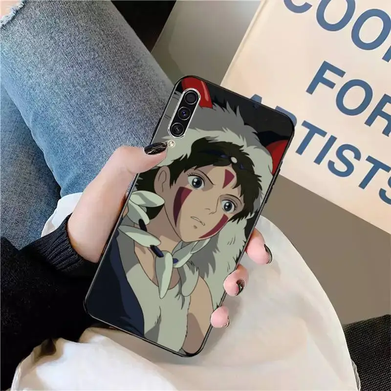 

Studio Ghibli Princess Mononoke Phone Cases For Samsung galaxy S 9 10 20 A 10 21 30 31 40 50 51 71 s note 20 j 4 2018 plus