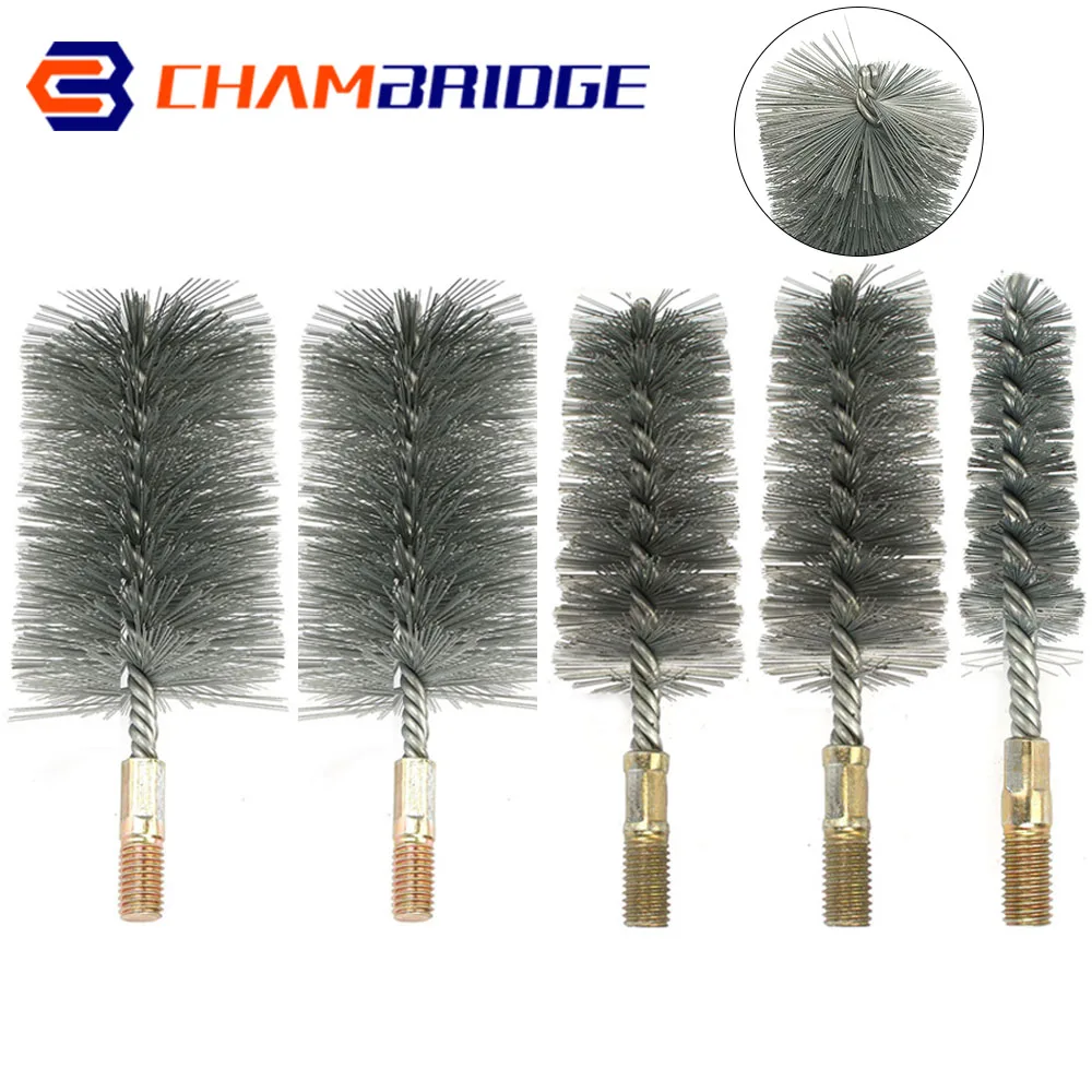 

30-75mm Steel Wire Pipe Tube Brush Water Pipe M12 Sweep For Bottle Pipes Chimney Cleaning Brush