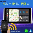 Автомобильный мультимедийный плеер PX6 4 + 64 ГБ Android 10,0 для Toyota RAV4 RAV 4 2018 2019 2020 GPS Радио беспроводной CarPlay 5 * USB TDA7850 DSP