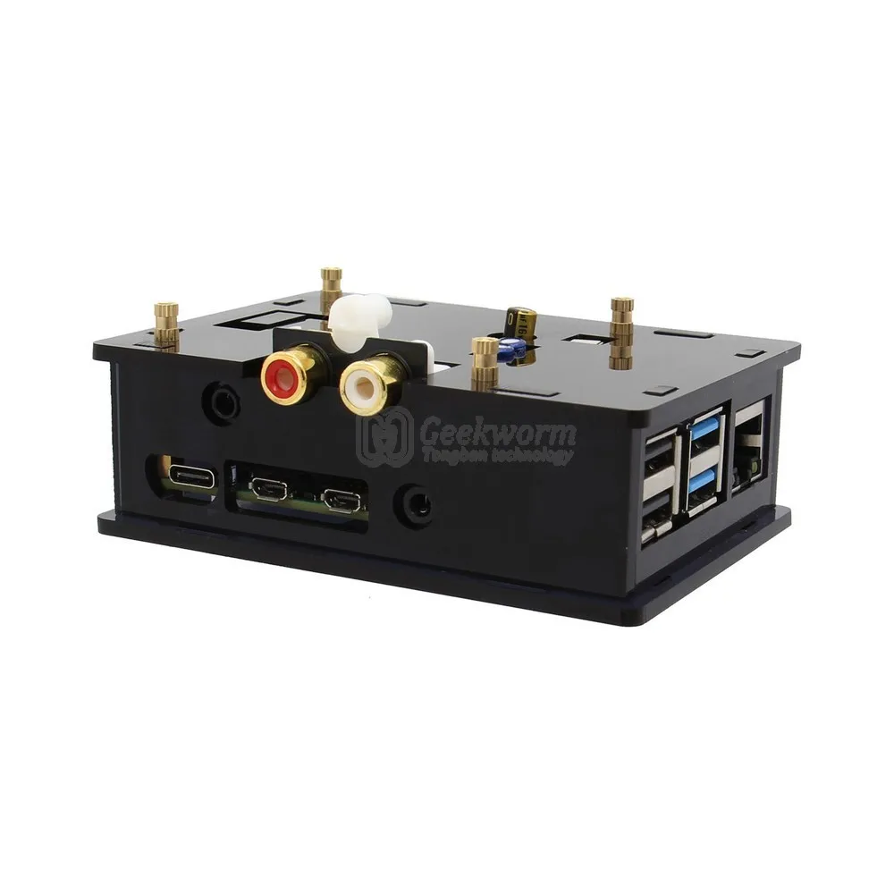 Raspberry Pi 4 I2S интерфейс PiFi DIGI DAC + цифровая плата расширения HIFI акриловый чехол для