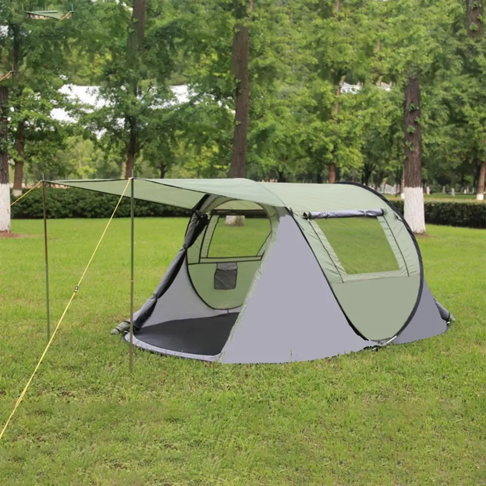 

Polyester Waterproof Comfortable Durable Camping Tent Beach Tent Pop Up Tent Sea Travel Hiking Summer Garden Water Cooling