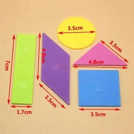 

Elementary school mathematics teaching aids counting stick disc geometry set three-dimensional graphics teaching supplies