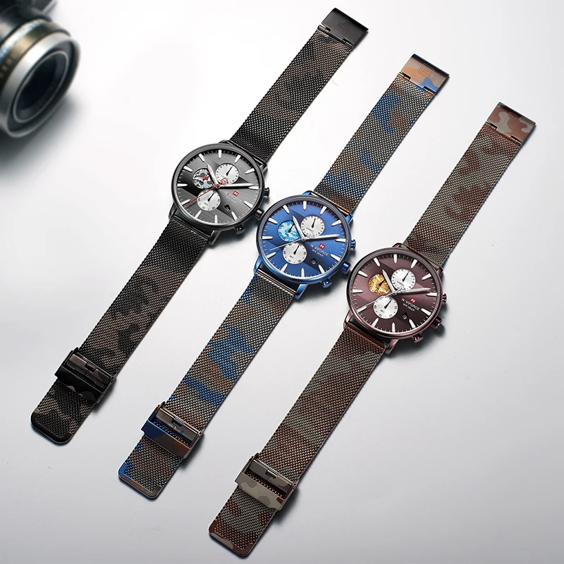 NAVIFORCE Топ часы мужские s брендовые Роскошные Модные Кварцевые водонепроницаемые