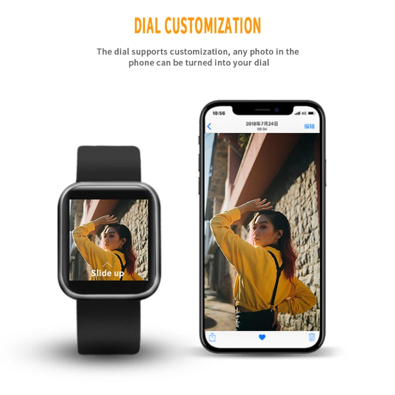 

Wearpai P80 Smart Watch Heart Rate Monitor Waterproof Fitness Watch Call Reminder Sport Men Women Smartwatch Portuguese Running