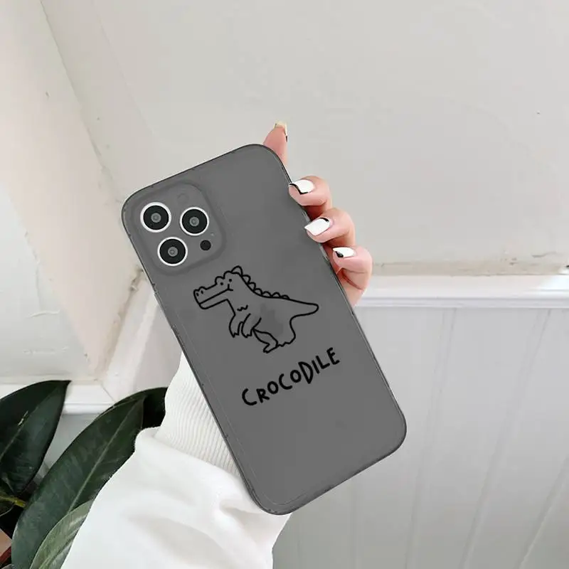 Креативный симпатичный чехол для телефона с динозавром iPhone 13 12 11 8 7 se 2020 pro X XS XR MAX