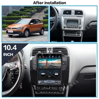 zwnav vertical screen tesla android 9 0 px6 4128 gb built in car carplay for volkswagenvw polo 2012 2013 2014 gps navigation