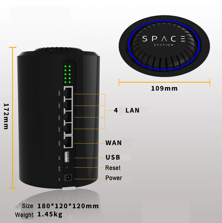 11AC гигабитный wifi роутер 5g repetidor 1200 Мбит/с двухдиапазонный беспроводной