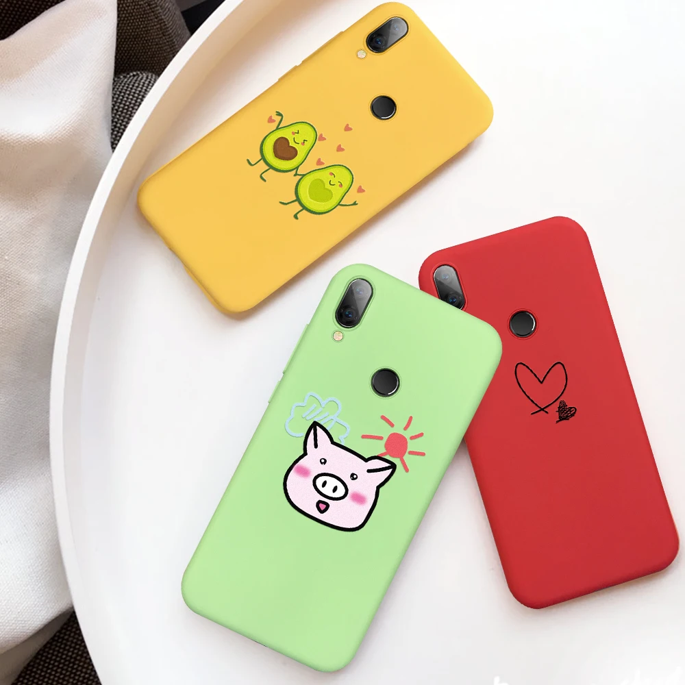 Силиконовый чехол карамельных цветов для xiaomi Mi A2 3 Lite желтая тонкая задняя крышка