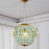 new european postmodern store living room bedroom romantic creative designer dining room glass ball light luxury chandelier
