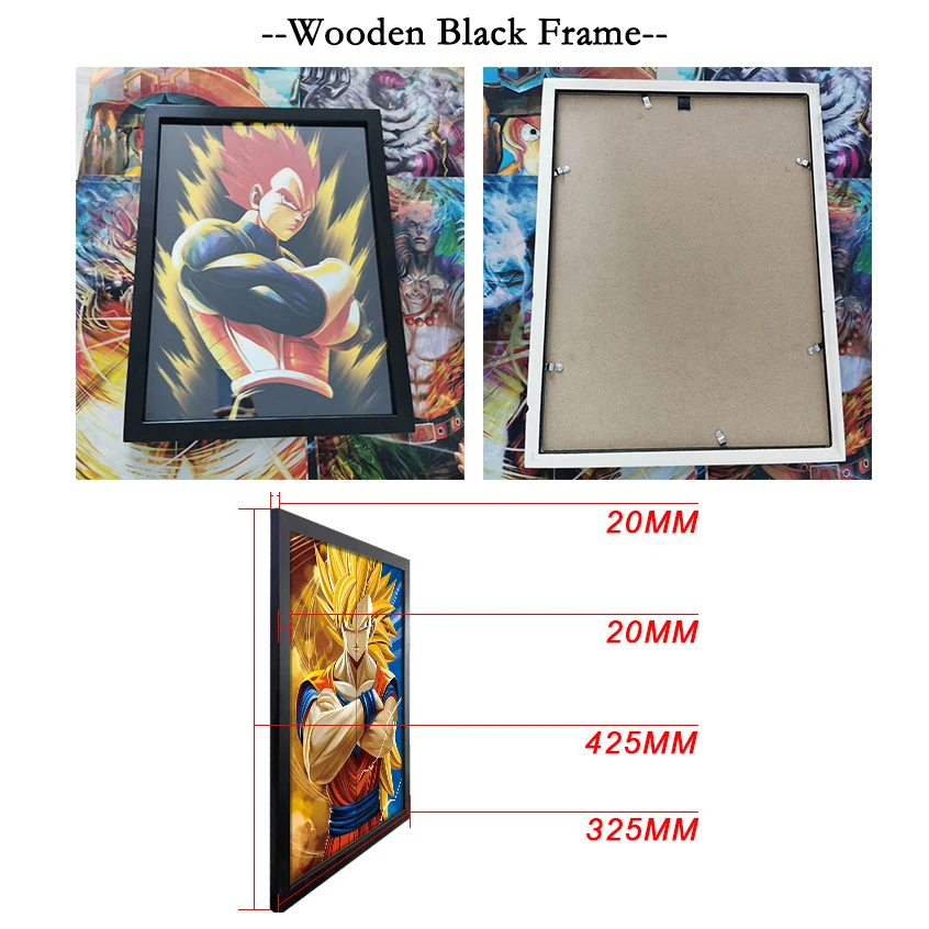 3D Lenticular Flip Picture Katakuri/Smoothie/Cracker ONE PIECE Wall Decor Painting Print Anime Poster | Дом и сад