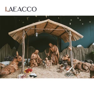 Laeacco Декорации для рождественской вечеринки с изображением Христова Рождества