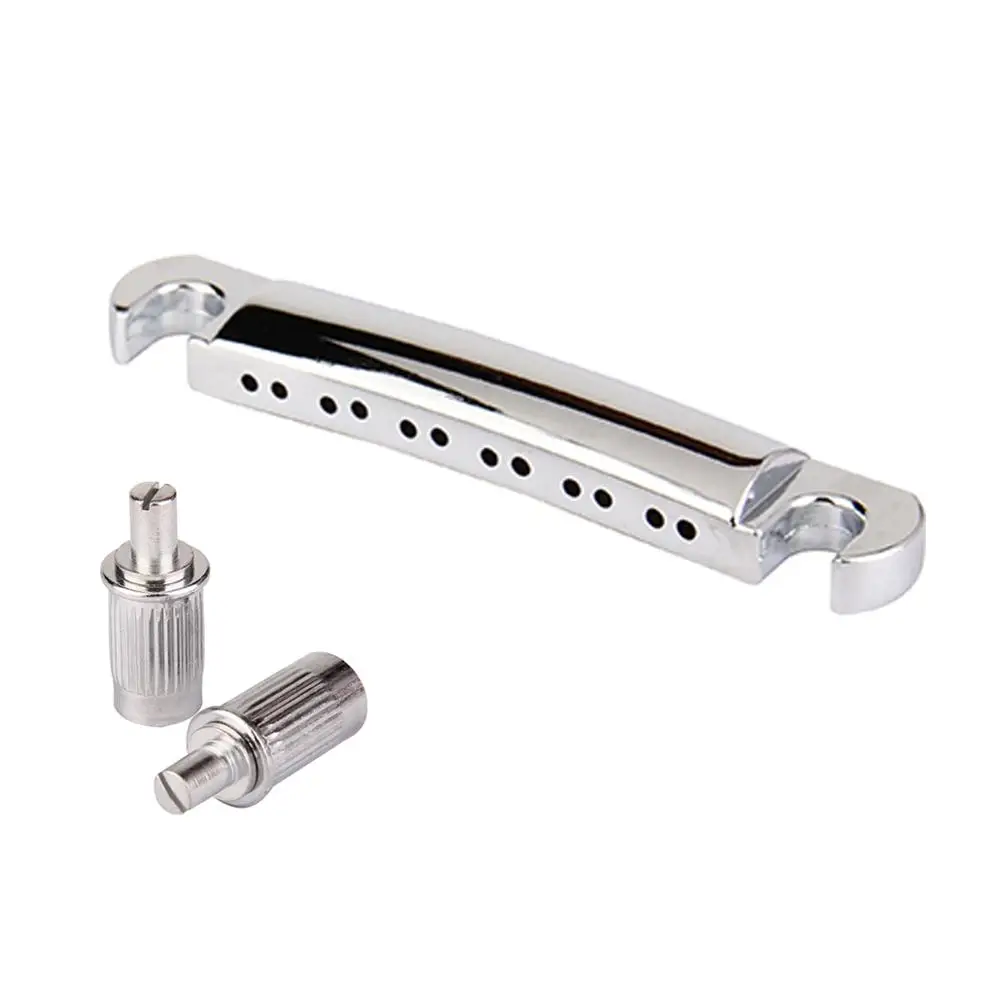 Musiclily 12 струнная гитара ABR-1 Стиль Tune-o-Matic мост и хвостовая часть Набор для Les Paul Стиль гитары, хром