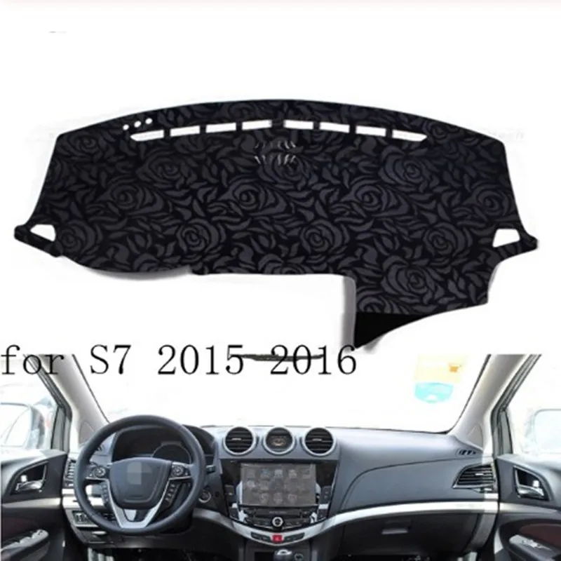 Нескользящий коврик для приборной панели с рисунком розы Накладка ковра