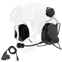 hearangel tactical headset comtac ii with arc rail adapter hearing protection with gel ear pads for airsoft sportsu94 ptt