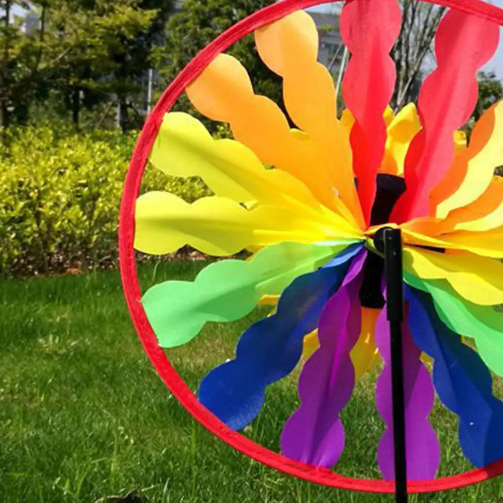 

Pinwheel Toy Sunflower Windmill Colourful Wind Spinner Home Garden Decor Yard Kids Toy
