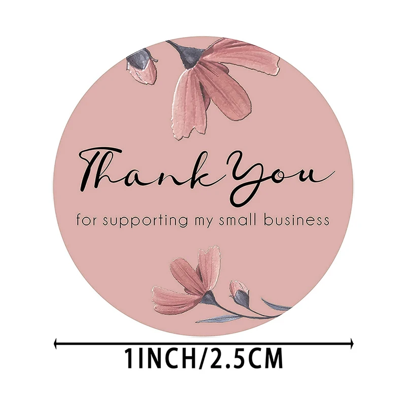 

500pcs/roll thank you sticker Business Label Stickers Packaging Seal Labels
