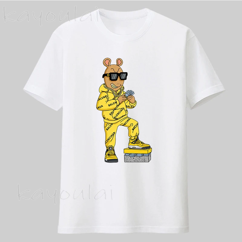 Футболка мужская в Корейском стиле с рисунком игры ТВ кальмар лето 456 | Мужская