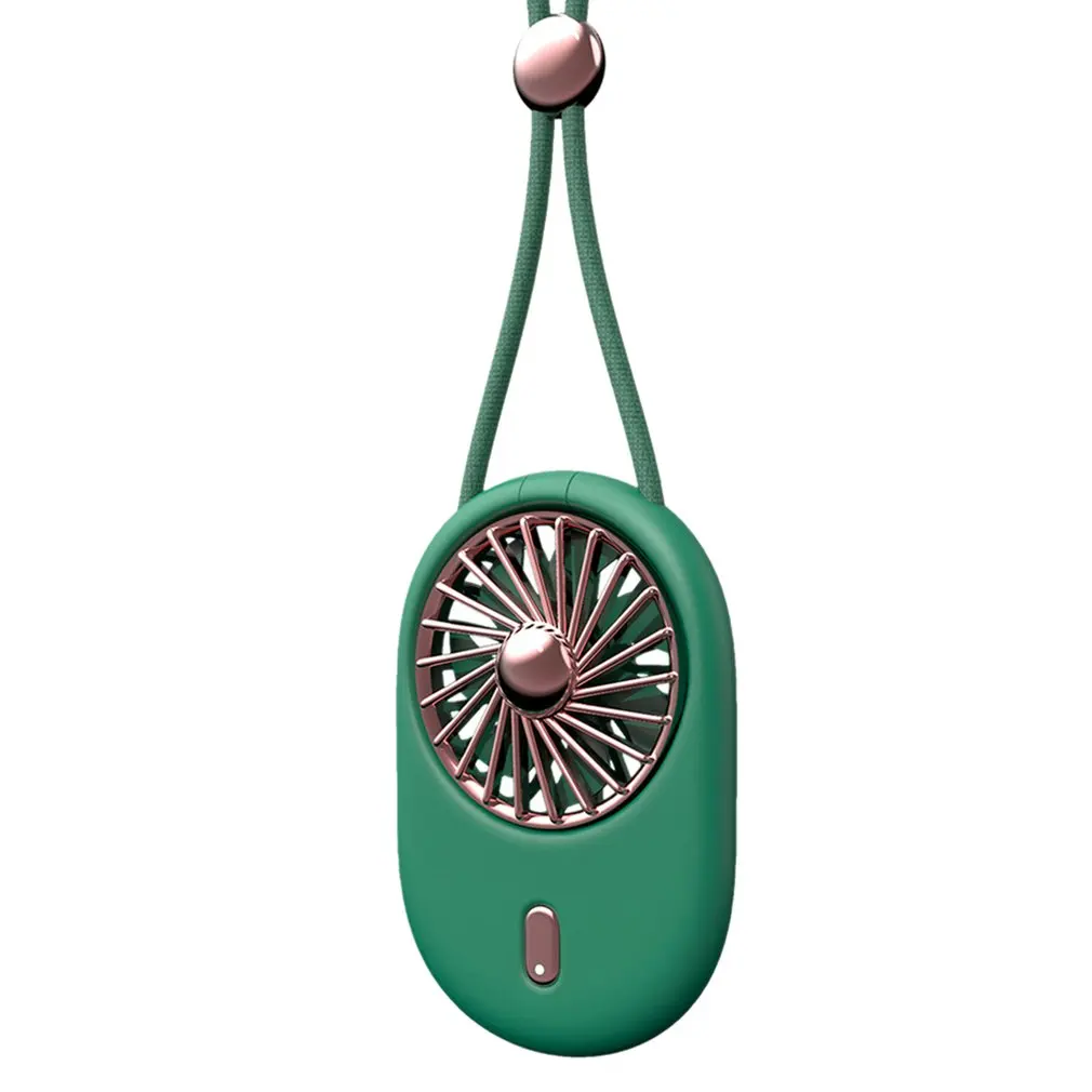

Summer Neck Hanging Mini Fan Portable Creative Folding Handheld Mini lanyard USB Charge Fan Air Cooler Desk Fan