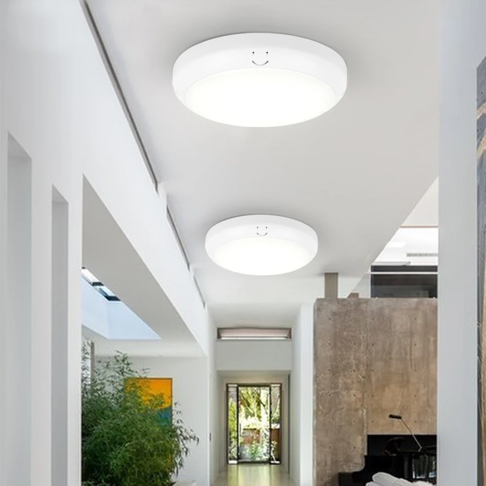 

Modern 12W LED Ceiling Light Home Lighing Voice Control Ultrathin Surface Mounting Waterproofing Induction Light Ceiling Lamp