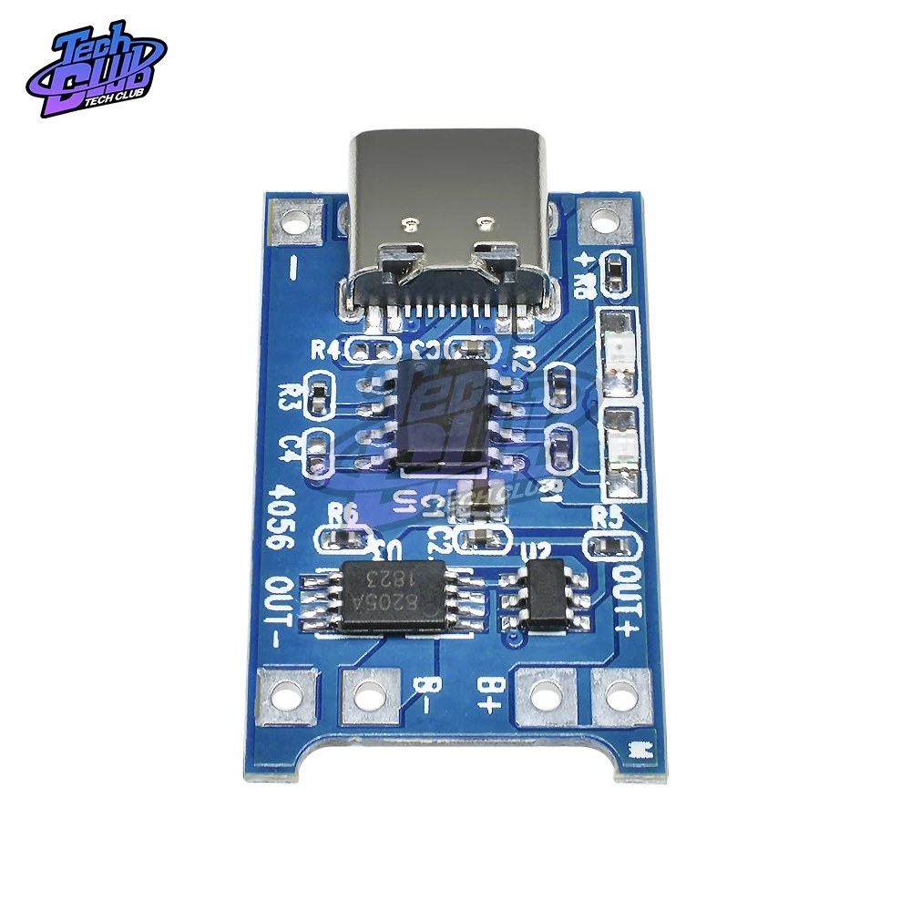 Micro/Type-C USB 5V 1A 18650 TC4056 TC4056A стандартная зарядная плата с защитой и двумя функциями
