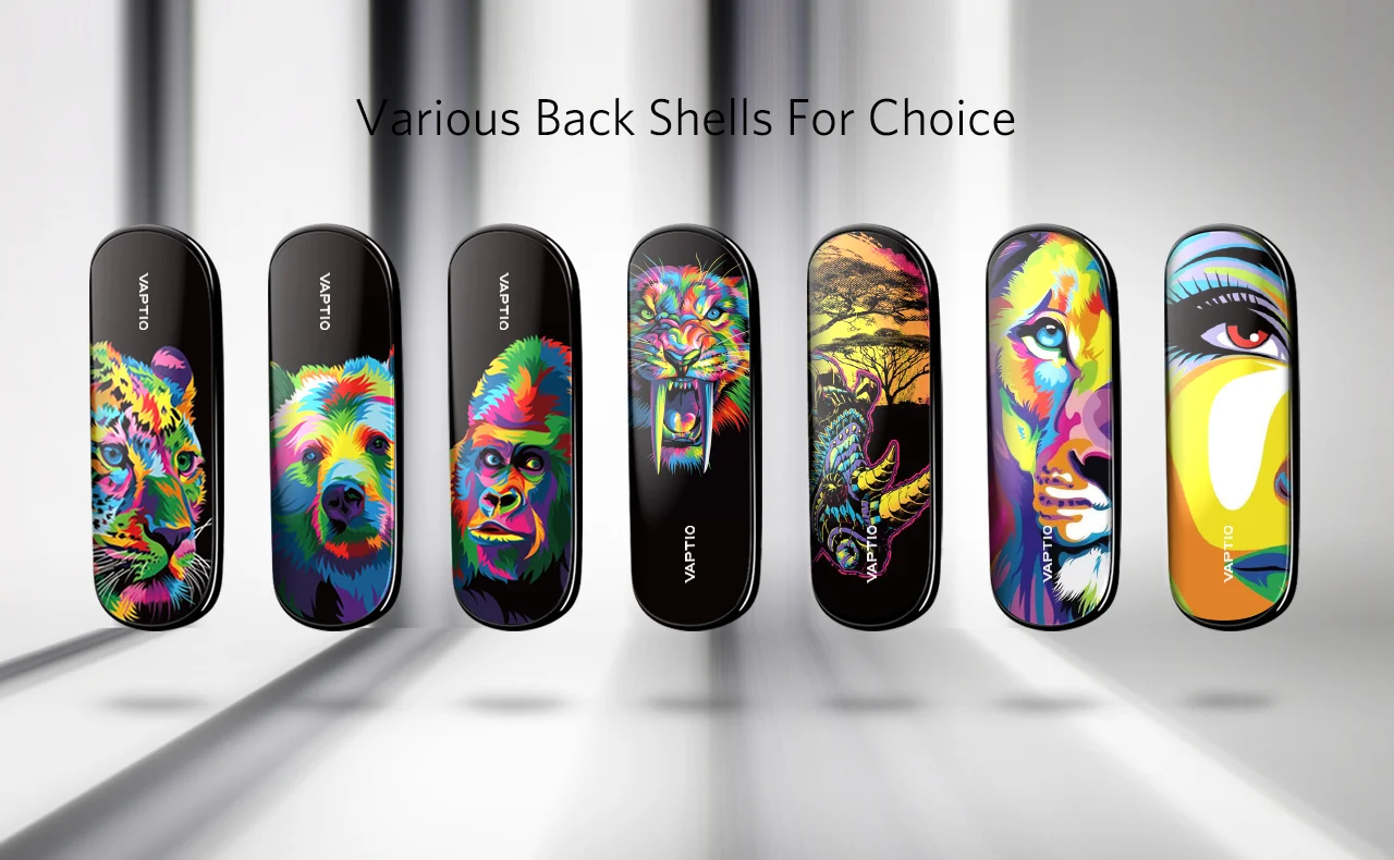 Оригинальные Vaptio Гладкий Vape pod системы комплекты электронных сигарет со свежим UI испаритель и 400 мАч встроенный аккумулятор 1,5 мл pod