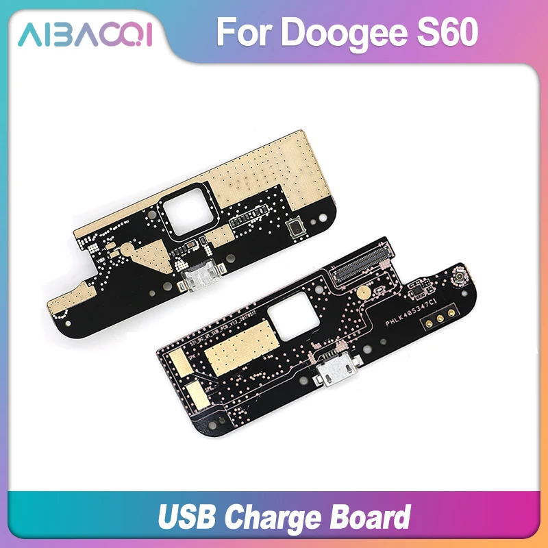 AiBaoQi usb разъем плата зарядки Для Doogee S60 Мобильный телефон Flex зарядка кабелей модуль сотового телефона мини USB порт