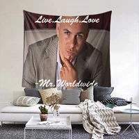 pitbulls mr worldwide 9 tapestry hip hop star tapestry wall bedspread kawaii psychedelic decor blanket for living room