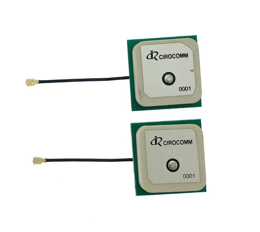 Активный GPS ГЛОНАСС CIROCOMM 30dbi 1609 МГц 28*28*8 5 мм 10 см кабель внутренняя керамическая