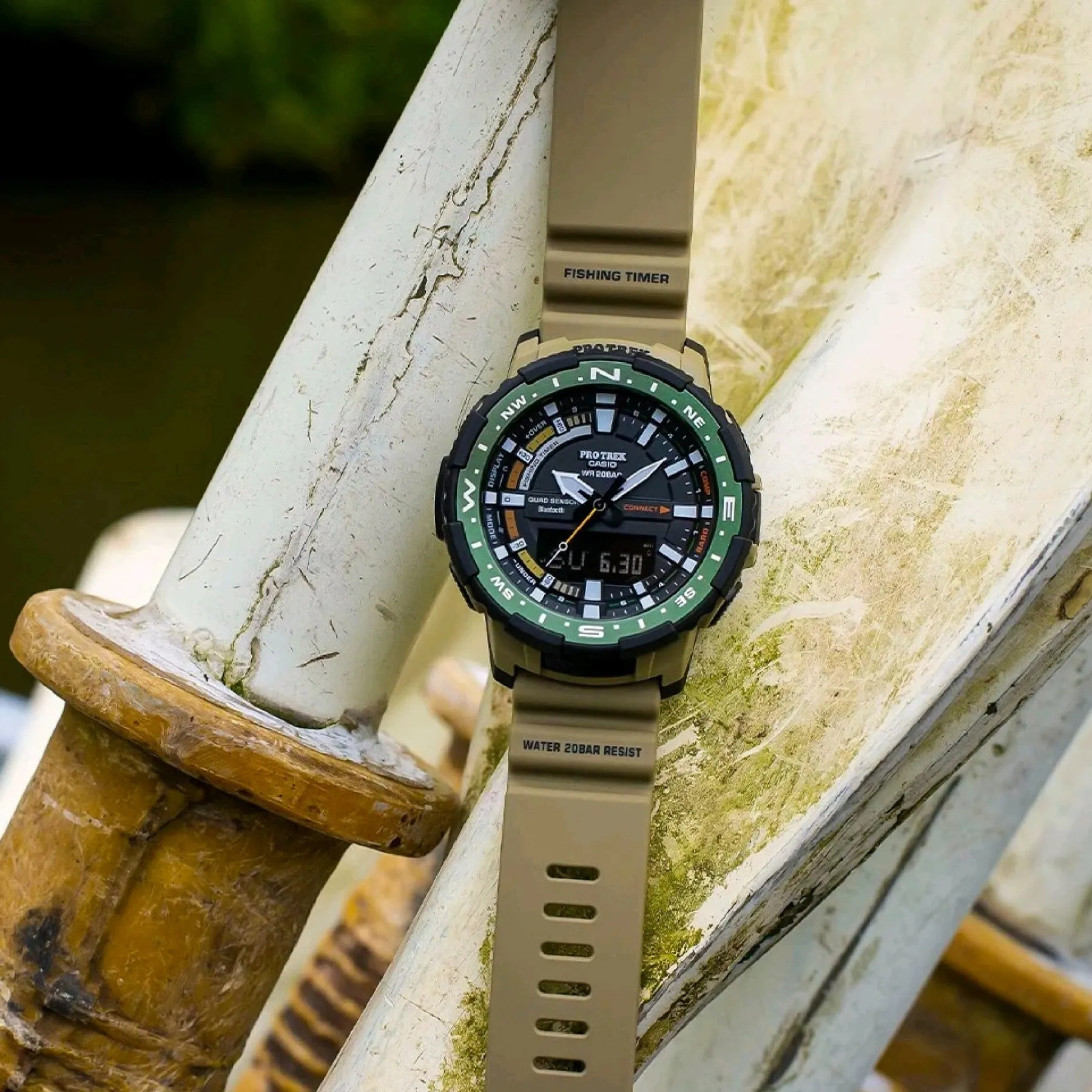 '⟊sio'' prt-b70-5e men's sports watch with fishing indicator moon calendar and alarm clock | Наручные часы
