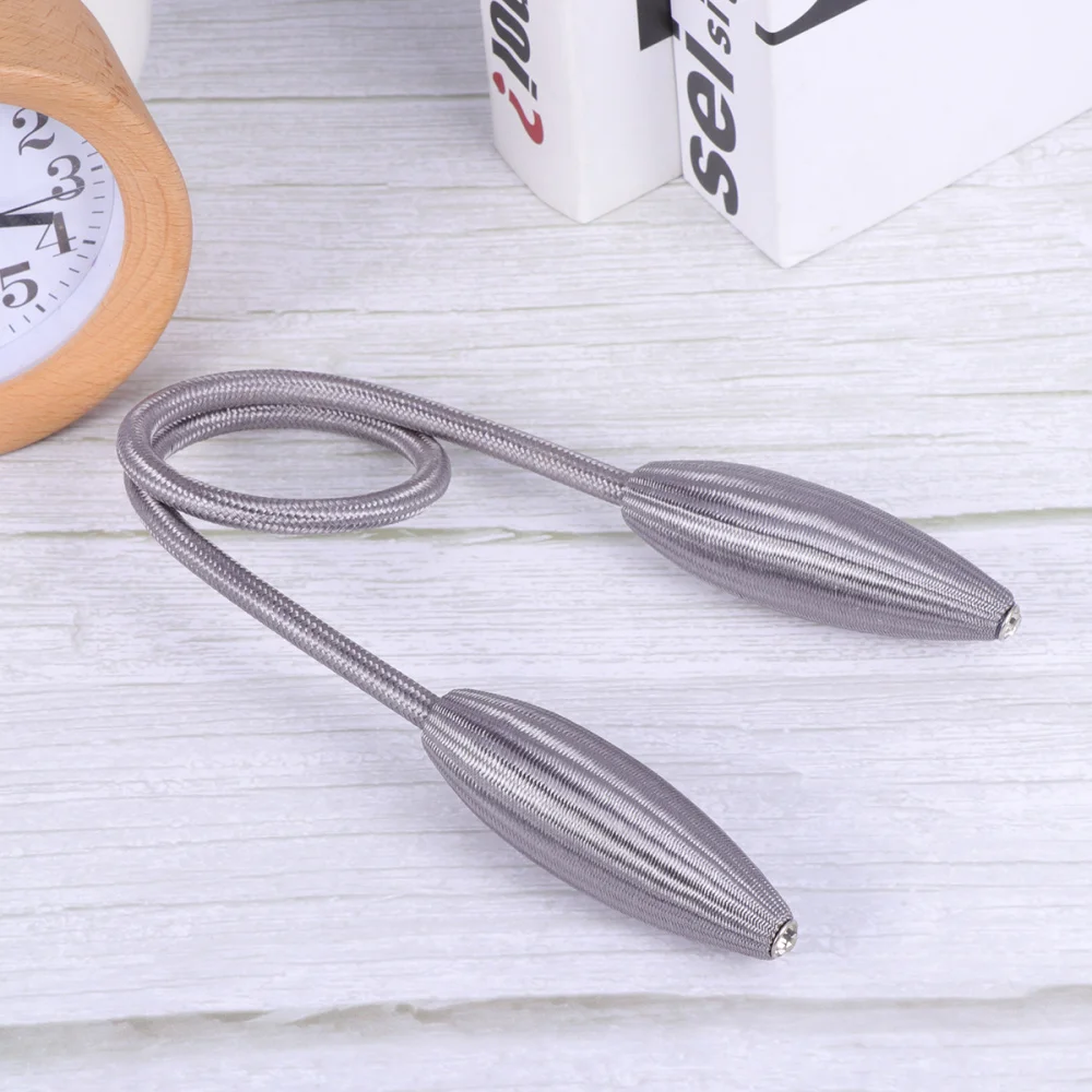 

2pcs Creative Curtain Tiebacks Metal Simple Window Drape Buckles Decorative Curtain Holdbacks (Blue)