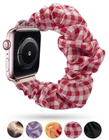 cotton elastic strap compatible with apple watch 45mm 44mm 42mm 40mm 38mm woman replacement bracelet belt for iwatch 7 6 5 43 se
