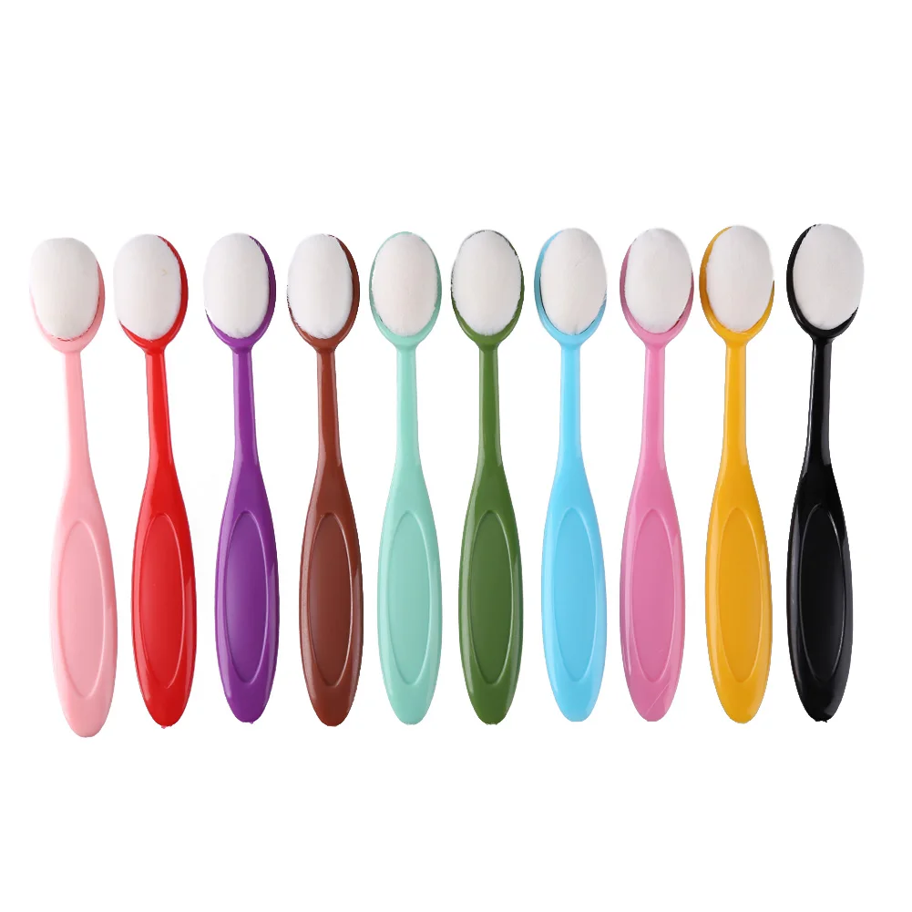 

10pcs Colorful Ink Brush Smooth Blending Brushes Drawing Painting Flat Brushes Kit For Diy Scrapbooking Cards Making Ink Tools