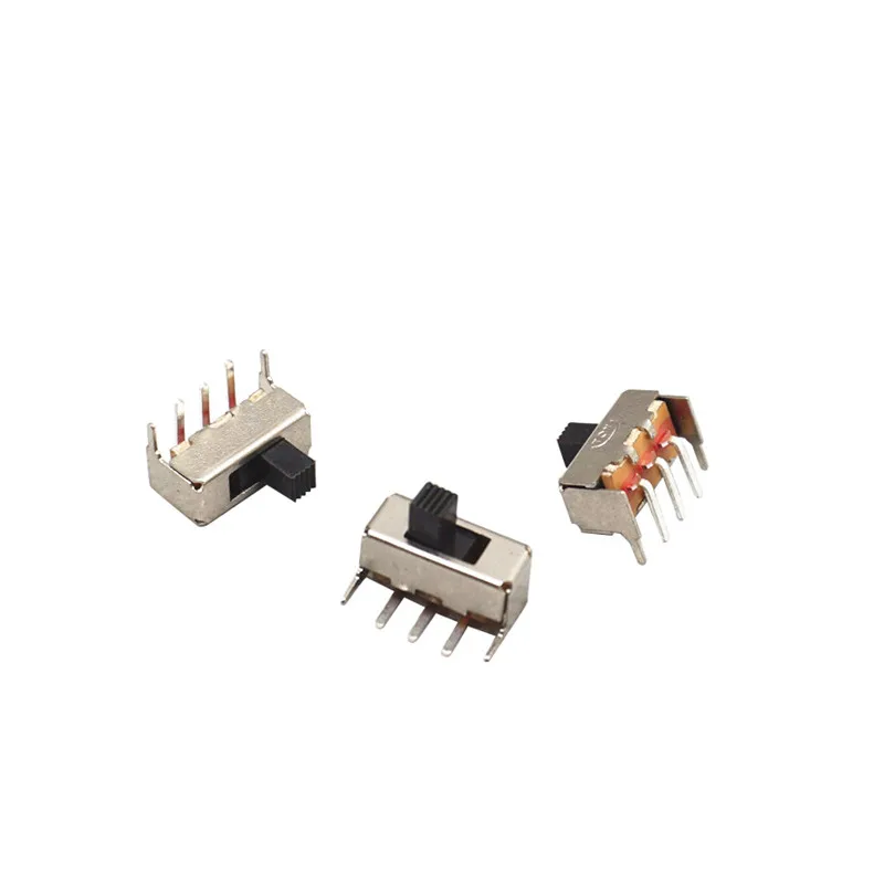 500 шт. SS12F23 SS-12F23 SPDT 1P2T переключатель слайдер 5PIN 3 + 2 90 градусов Длина ручки 4 мм ROHS Бесплатная доставка