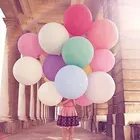Гигантский воздушный шар, цветной надувной шар с гелием, 36 дюймов, большой надувной, латексный, для украшения детского дня рождения