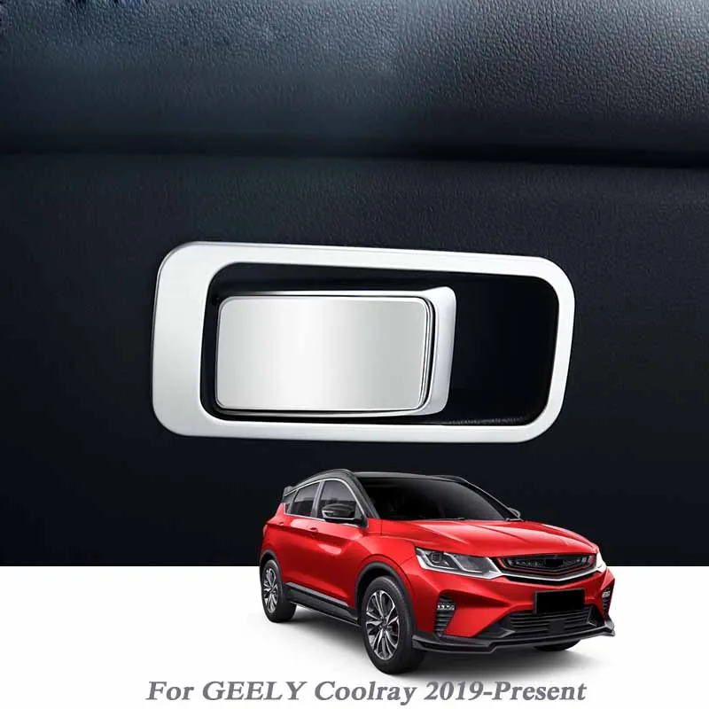 Для Geely Coolray 2019 в наличии Стайлинг автомобиля внутренний перчаточный ящик блестки