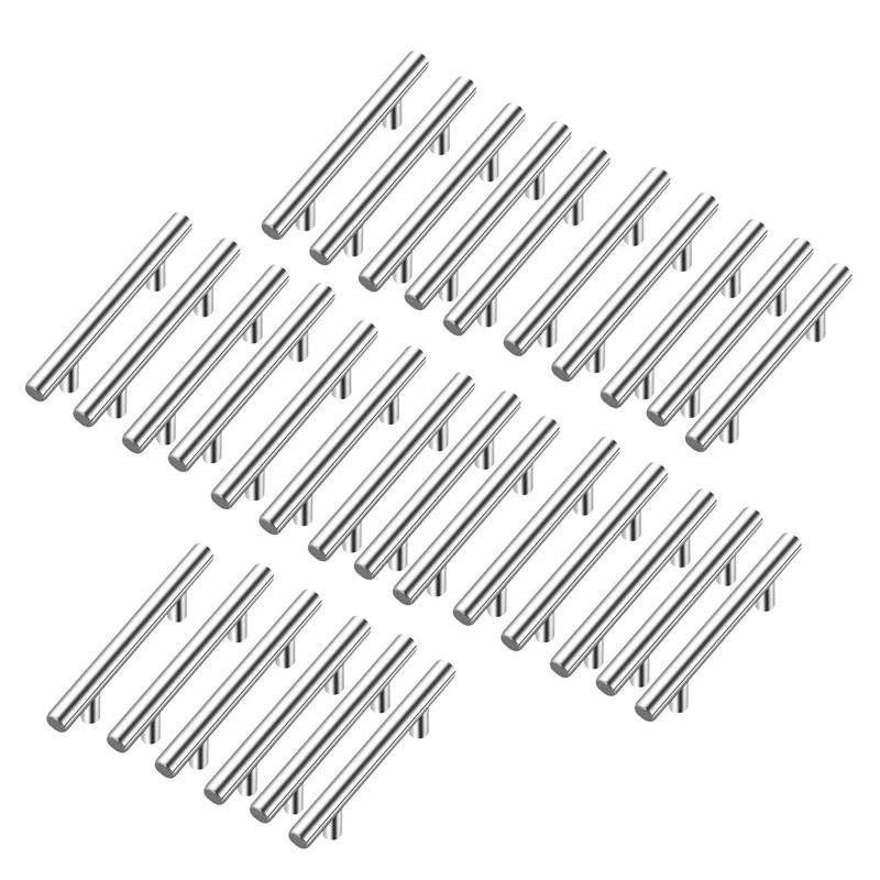 

ABSF 30 Pack 5 Inch Cabinet Pulls Brushed Nickel Stainless Steel Kitchen Drawer Pulls Cabinet Handles 3 Inch Hole Center