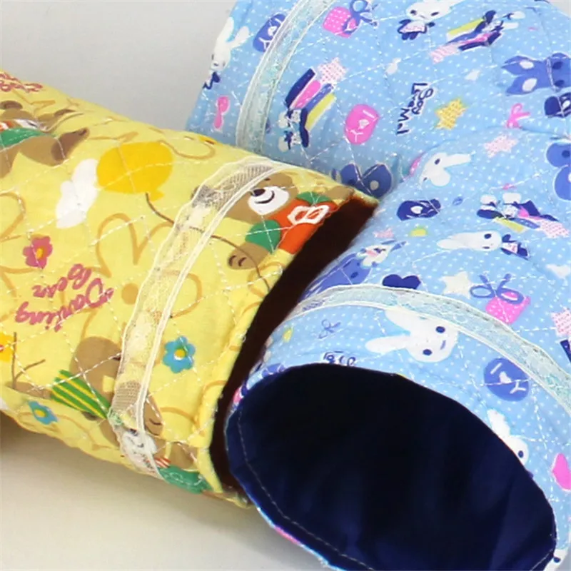 Summer Small Pet Tunnel Hamster Guinea Pig Rabbit Tubes Three Channels Playing Toys Cages Accessories Supplies | Дом и сад